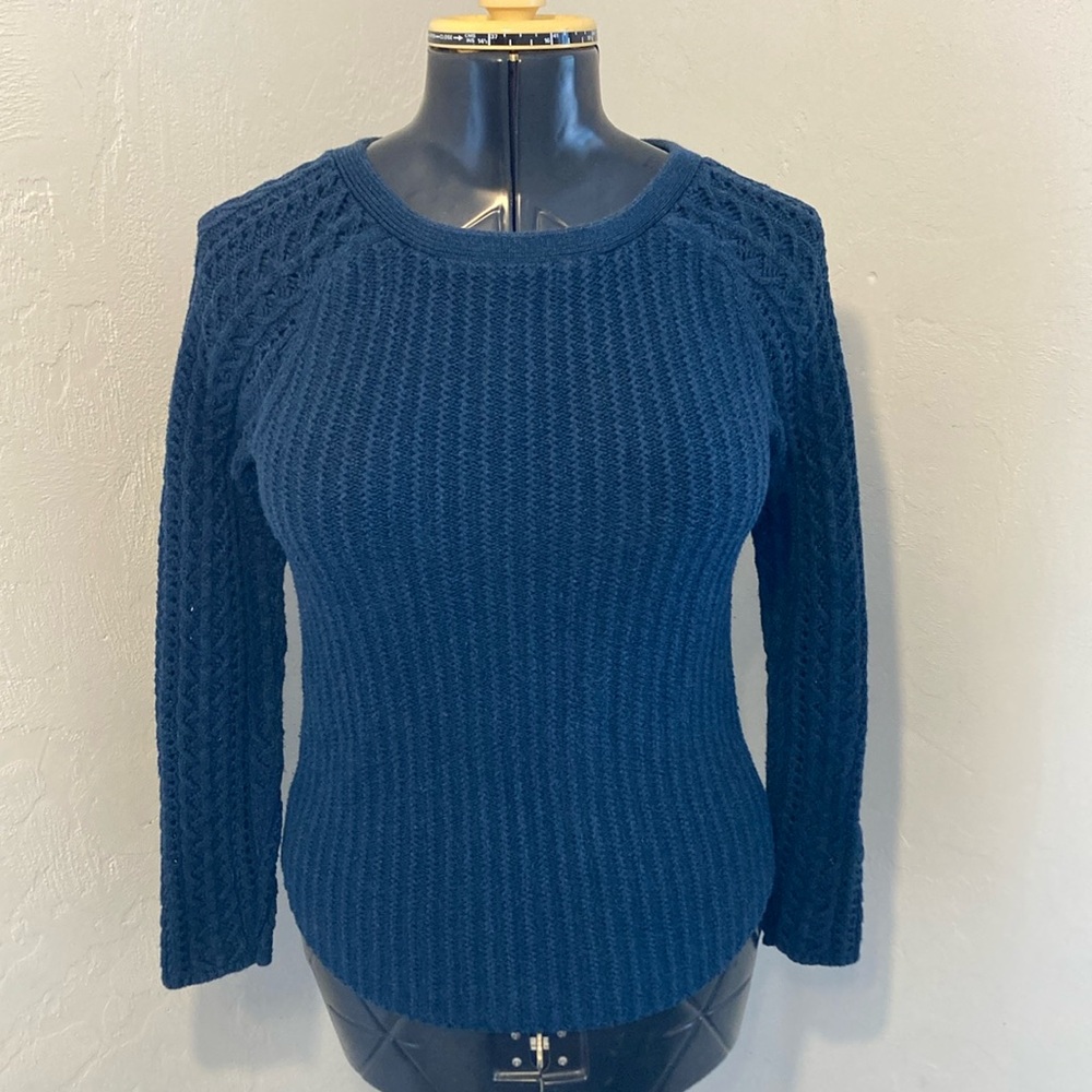 Anne Taylor Loft Navy Cotton Sweater